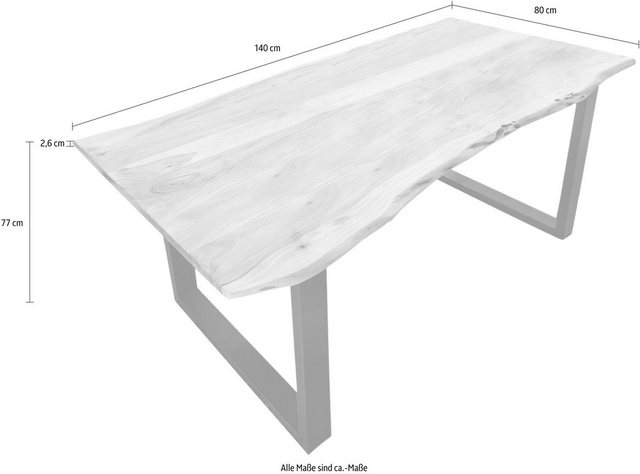 SIT Esstisch »Tops&Tables«, mit Tischplatte aus Akazie mit Baumkante wie gewachsen-Tische-Inspirationen