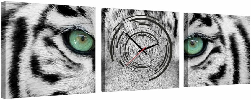 Conni Oberkircher´s Bild »Eye of the Tiger - Augen des Tigers«, Tiger (Set), auf kunstvollem Leinwanddruck, Wildtiere-Bilder-Ideen für dein Zuhause von Home Trends
