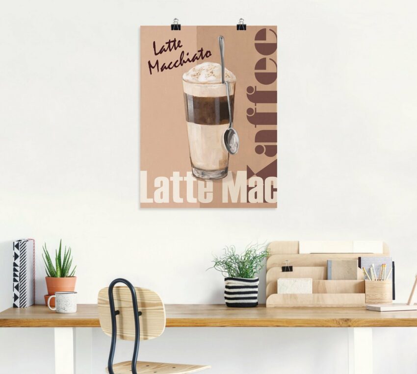 Artland Wandbild »Latte Macchiato - Kaffee«, Getränke (1 Stück), in vielen Größen & Produktarten -Leinwandbild, Poster, Wandaufkleber / Wandtattoo auch für Badezimmer geeignet-Bilder-Ideen für dein Zuhause von Home Trends