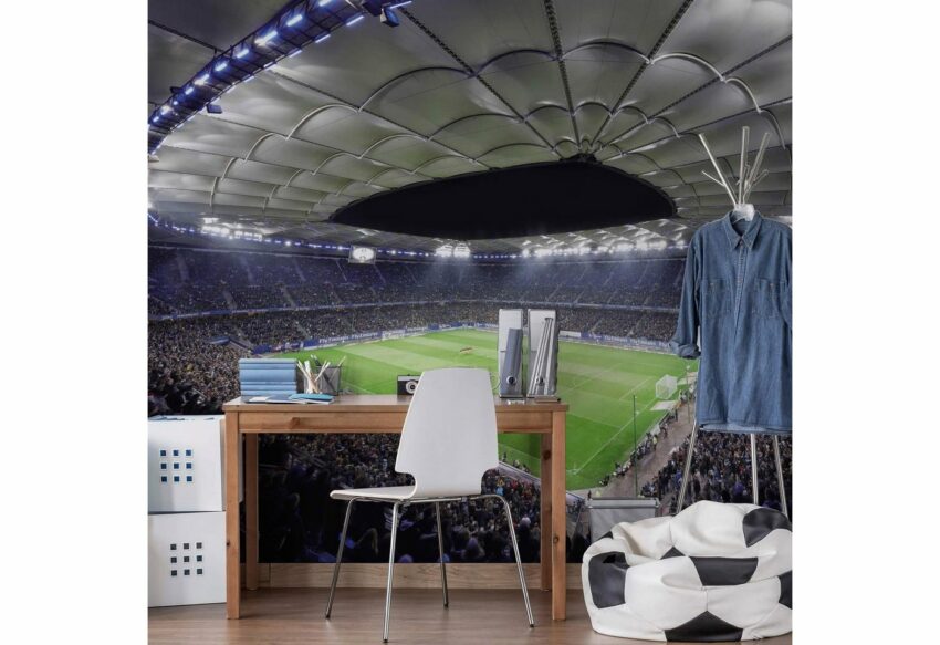 Wall-Art Vliestapete »Hamburger SV im Stadion bei Nacht«-Tapeten-Ideen für dein Zuhause von Home Trends