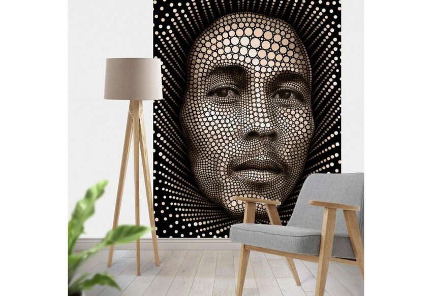 Wall-Art Vliestapete »Ben Heine Circlism: Bob Marley«-Tapeten-Ideen für dein Zuhause von Home Trends