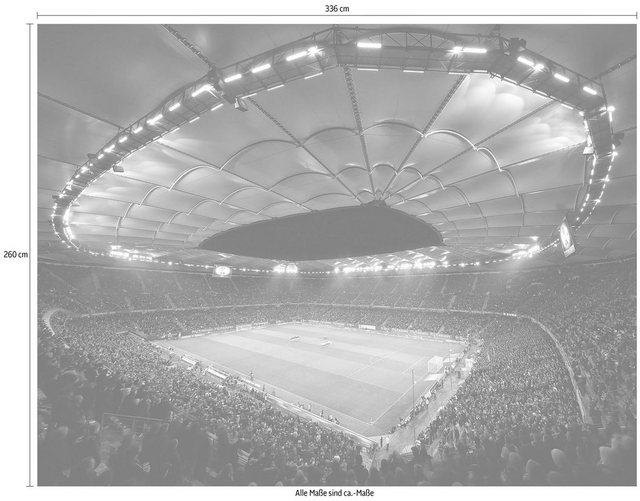 Wall-Art Vliestapete »Hamburger SV im Stadion bei Nacht«-Tapeten-Inspirationen
