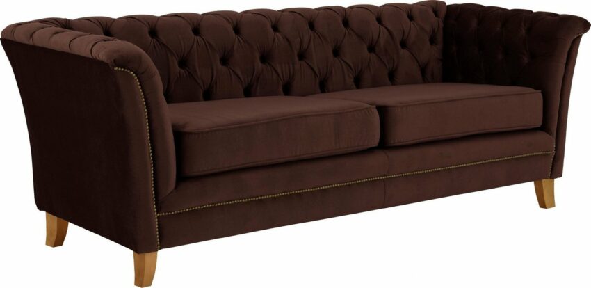 Home affaire 3-Sitzer »Newport«, mit Knopfheftung im Rücken, Keder und feinen Armlehnen-Sofas-Ideen für dein Zuhause von Home Trends