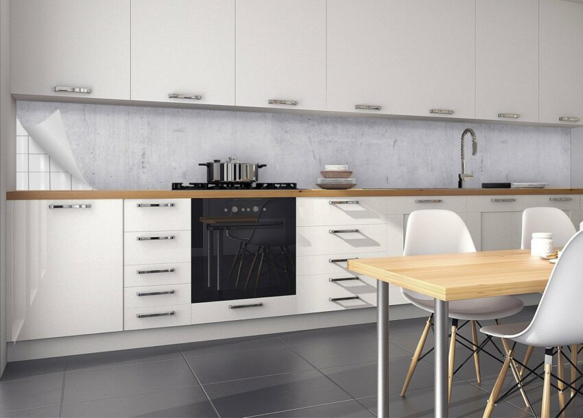 MySpotti Küchenrückwand »fixy Blank«, selbstklebende und flexible Küchenrückwand-Folie-Küchenrückwände-Ideen für dein Zuhause von Home Trends