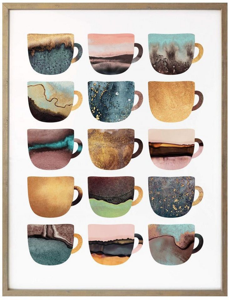 Wall-Art Poster »Kaffeetassen Natur«, Geschirr & Besteck (1 Stück)-Bilder-Ideen für dein Zuhause von Home Trends