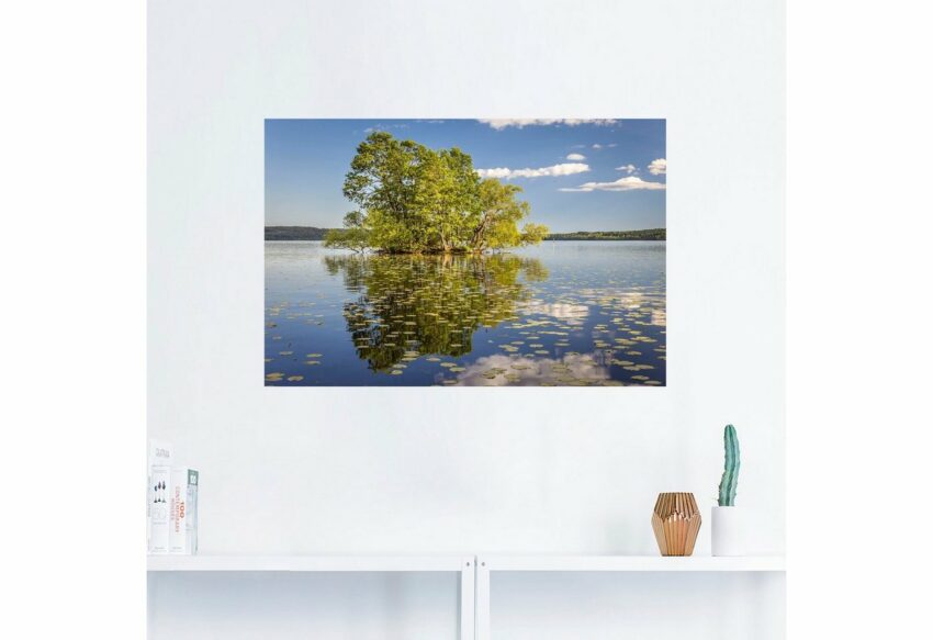 Artland Wandbild »Bauminsel im Mälarsee«, Seebilder (1 Stück), in vielen Größen & Produktarten - Alubild / Outdoorbild für den Außenbereich, Leinwandbild, Poster, Wandaufkleber / Wandtattoo auch für Badezimmer geeignet-Bilder-Ideen für dein Zuhause von Home Trends