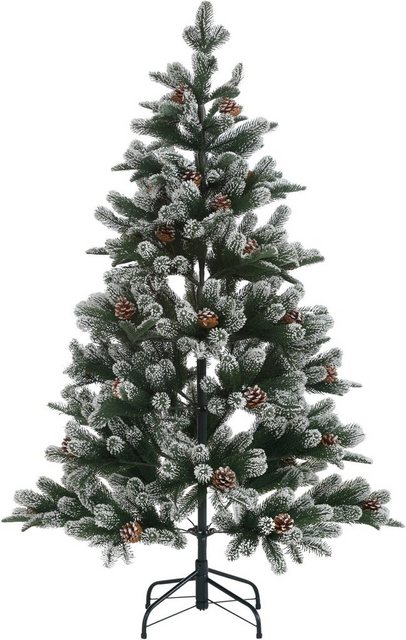 Künstlicher Weihnachtsbaum »Snow on Green«, mit leicht beschneiten Ästen und Tannenzapfen-Weihnachtsbäume-Inspirationen