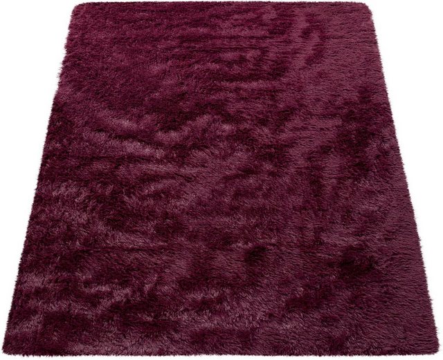 Hochflor-Teppich »Silky 591«, Paco Home, rechteckig, Höhe 33 mm, Uni Farben, besonders weich und kuschelig, ideal im Wohnzimmer & Schlafzimmer-Teppiche-Inspirationen