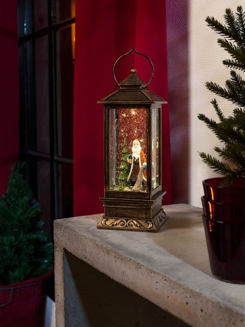 KONSTSMIDE LED Laterne, LED Schneelaterne mit Weihnachtsmann-Kerzenhalter-Inspirationen