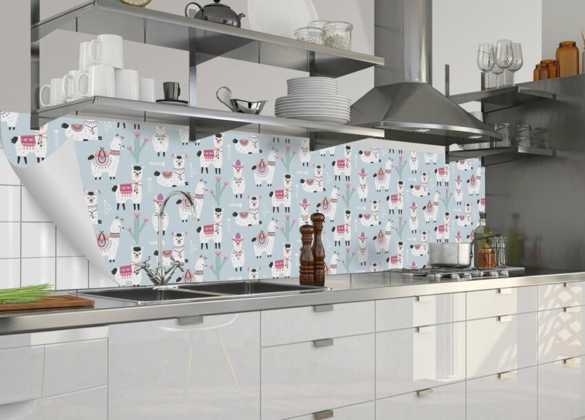 MySpotti Küchenrückwand »fixy Cielo«, selbstklebende und flexible Küchenrückwand-Folie-Küchenrückwände-Ideen für dein Zuhause von Home Trends