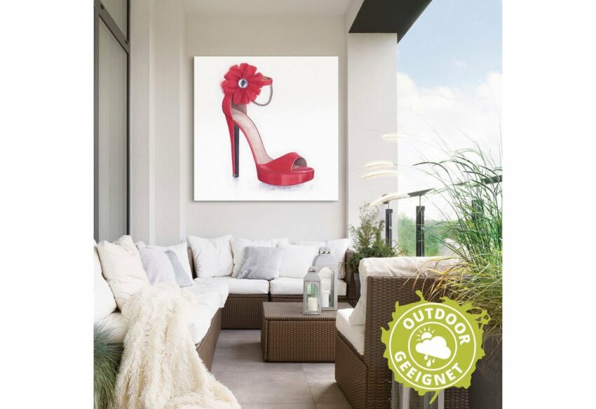 Artland Wandbild »Damenschuh - Rotes Modell«, Modebilder (1 Stück), in vielen Größen & Produktarten - Alubild / Outdoorbild für den Außenbereich, Leinwandbild, Poster, Wandaufkleber / Wandtattoo auch für Badezimmer geeignet-Bilder-Ideen für dein Zuhause von Home Trends