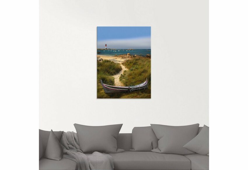 Artland Glasbild »Das alte Boot in den Dünen«, Küste (1 Stück)-Bilder-Ideen für dein Zuhause von Home Trends