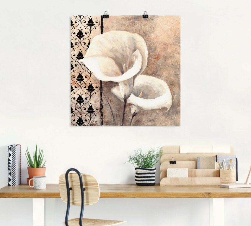 Artland Wandbild »Klassische Callas«, Blumenbilder (1 Stück), in vielen Größen & Produktarten - Alubild / Outdoorbild für den Außenbereich, Leinwandbild, Poster, Wandaufkleber / Wandtattoo auch für Badezimmer geeignet-Bilder-Ideen für dein Zuhause von Home Trends
