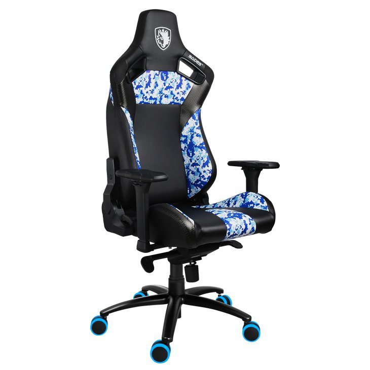 Sades Gaming-Stuhl »"Dorado" schwarz/camouflage/blau, Kunstleder, 4D-Armlehnen, ergonomischer Gamingstuhl, Bürostuhl, Schreibtischstuhl, geeignet für Jugendliche und Erwachsene« (1 Stück)-Stühle-Ideen für dein Zuhause von Home Trends