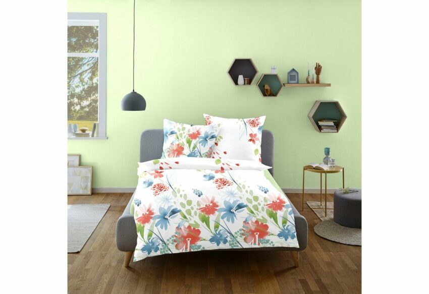 Bettwäsche »Sommerblumen«, Dormisette, mit Blumen-Bettwäsche-Ideen für dein Zuhause von Home Trends