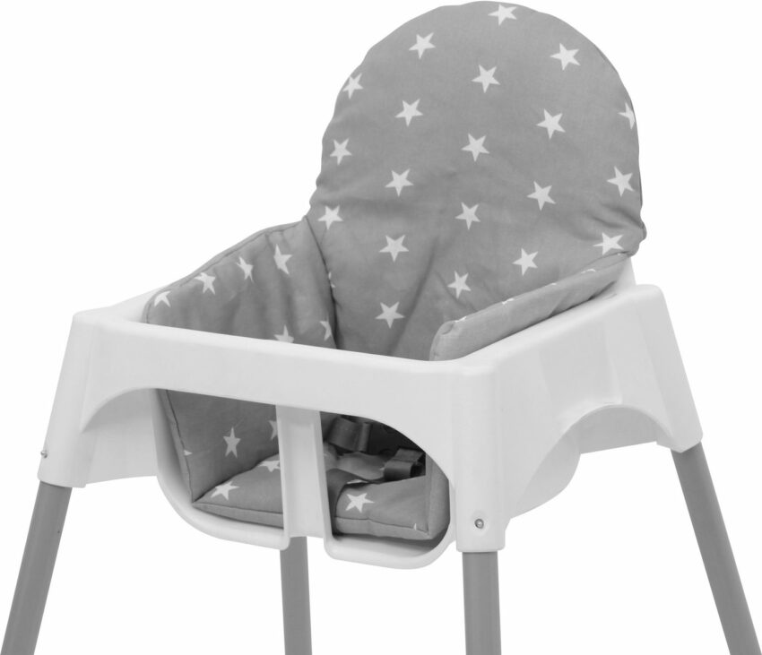 Polini kids Kinder-Sitzauflage »Sterne grau«, für Ikea Antilop-Hochstuhl (nicht im Lieferumfang enthalten)-Hochstuhl-Auflagen-Ideen für dein Zuhause von Home Trends
