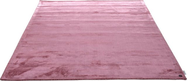 Teppich »Shine uni«, TOM TAILOR, rechteckig, Höhe 8 mm, Handweb Teppich, 100% Viskose, handgewebt, mit elegantem Schimmer, Wohnzimmer-Teppiche-Inspirationen