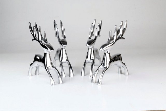 ARTRA Dekofigur »Deko Hirsche "Dasher" aus Aluminium im 4er Set Skulpturen« (1 Stück)-Figuren-Inspirationen
