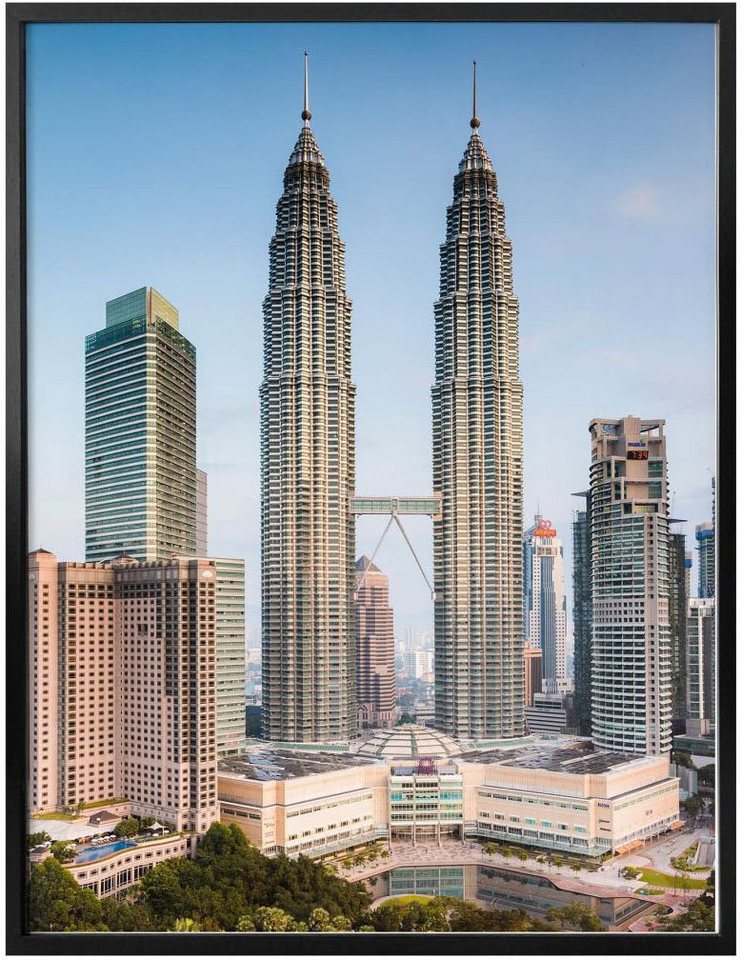 Wall-Art Poster »Petronas Towers Kuala Lumpur«, Gebäude (1 Stück), Poster, Wandbild, Bild, Wandposter-Bilder-Ideen für dein Zuhause von Home Trends