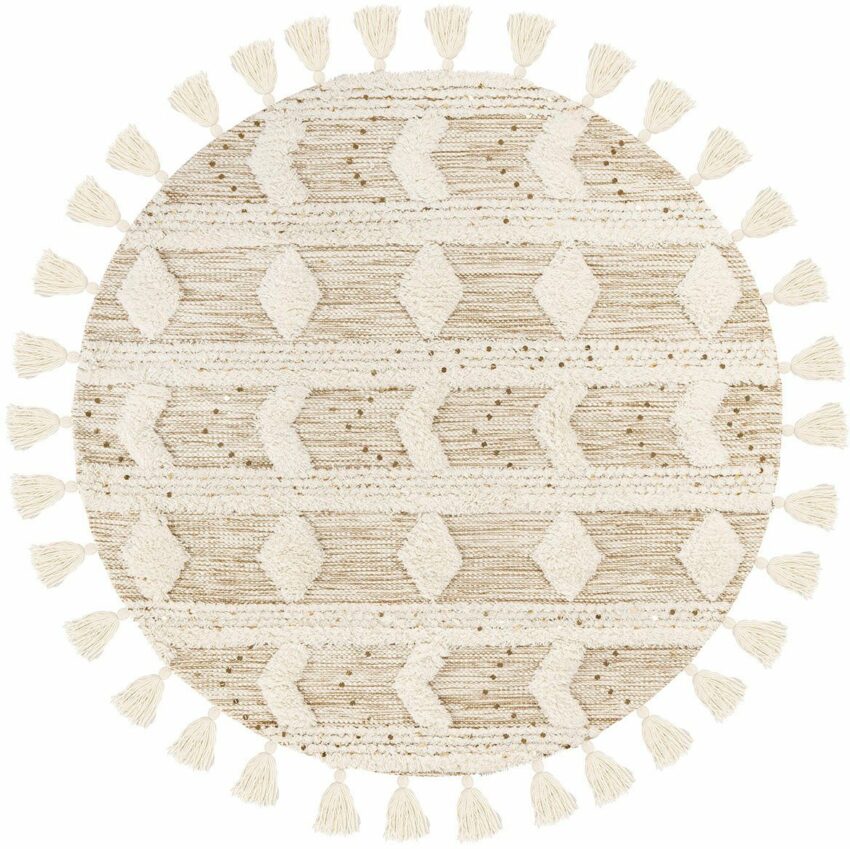 Wollteppich »Bohist 425«, me gusta, rund, Höhe 18 mm-Teppiche-Ideen für dein Zuhause von Home Trends