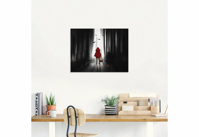 Artland Glasbild »Das Rotkäppchen auf High Heels«, Dark Fantasy (1 Stück)-Bilder-Ideen für dein Zuhause von Home Trends