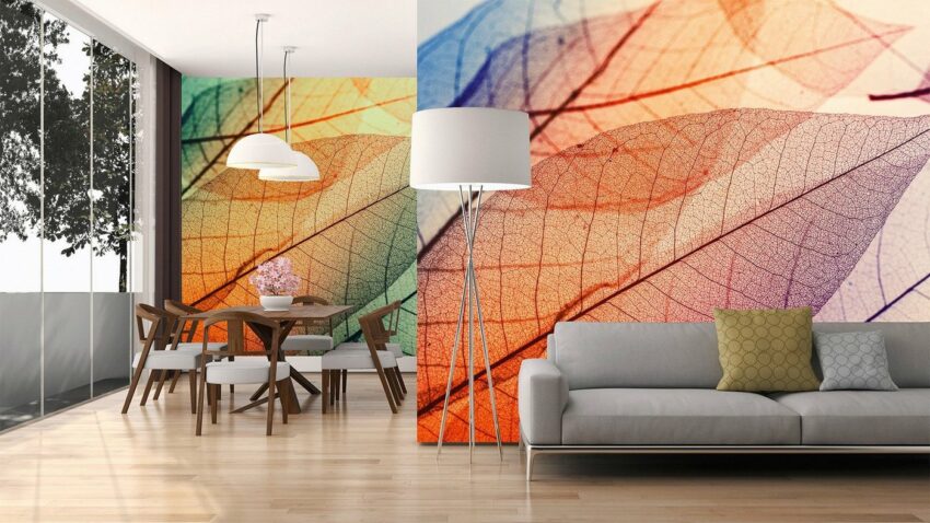 living walls Fototapete »Designwalls Limpid Leaf 1«, glatt, (5 St)-Tapeten-Ideen für dein Zuhause von Home Trends