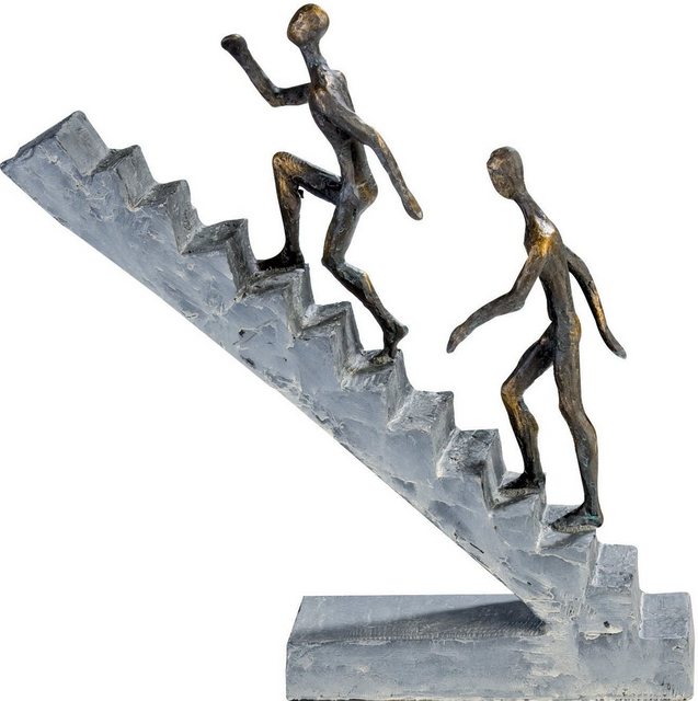 Casablanca by Gilde Dekofigur »Skulptur Staircase« (1 Stück), Dekoobjekt, Höhe 28 cm, mit Spruchanhänger, Wohnzimmer-Figuren-Inspirationen