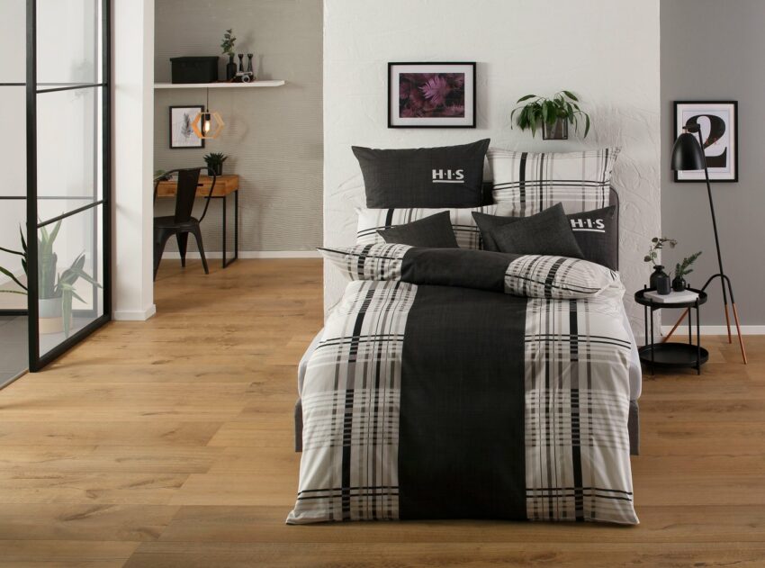 Bettwäsche »Maendi«, H.I.S, Linon Qualität, mit Gratis-Zugabe: Kissenhülle, Karo Design-Bettwäsche-Ideen für dein Zuhause von Home Trends