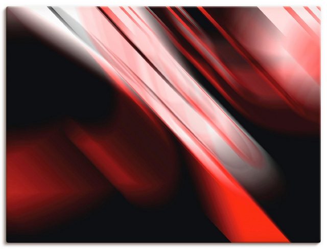 Artland Wandbild »Design Rot«, Gegenstandslos (1 Stück), in vielen Größen & Produktarten - Alubild / Outdoorbild für den Außenbereich, Leinwandbild, Poster, Wandaufkleber / Wandtattoo auch für Badezimmer geeignet-Bilder-Inspirationen