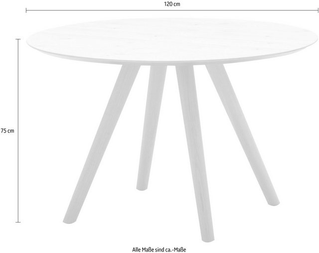 SCHÖNER WOHNEN-Kollektion Esstisch »ROUND«, wahlweise in Durchmesser 100 cm oder 120 cm erhältlich-Tische-Inspirationen