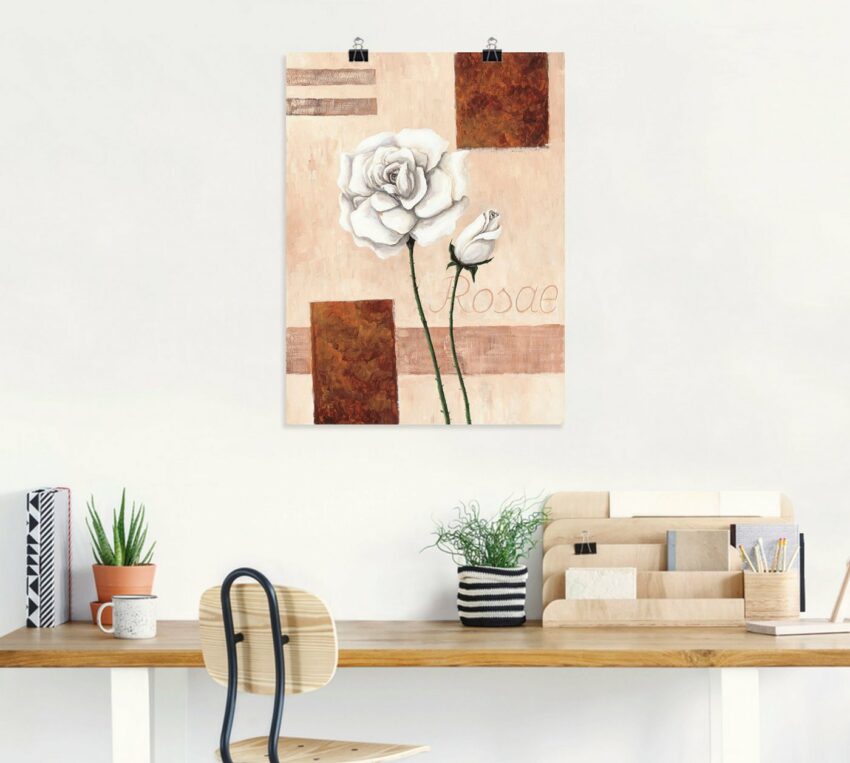Artland Wandbild »Rosae - Rosen«, Blumenbilder (1 Stück), in vielen Größen & Produktarten - Alubild / Outdoorbild für den Außenbereich, Leinwandbild, Poster, Wandaufkleber / Wandtattoo auch für Badezimmer geeignet-Bilder-Ideen für dein Zuhause von Home Trends