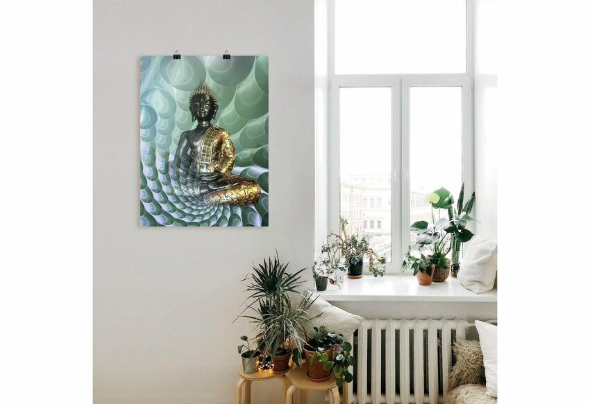 Artland Wandbild »Buddhas Traumwelt CB«, Religion (1 Stück), in vielen Größen & Produktarten - Alubild / Outdoorbild für den Außenbereich, Leinwandbild, Poster, Wandaufkleber / Wandtattoo auch für Badezimmer geeignet-Bilder-Ideen für dein Zuhause von Home Trends