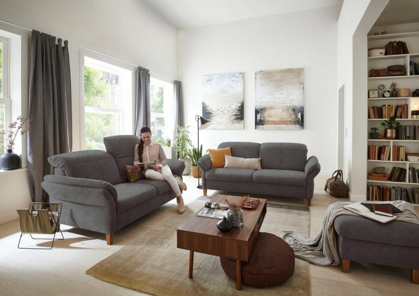DELAVITA 3-Sitzer »Deike«, 1 Teile, mit Kopfteilverstellung und klappbarer Armlehne-Sofas-Ideen für dein Zuhause von Home Trends