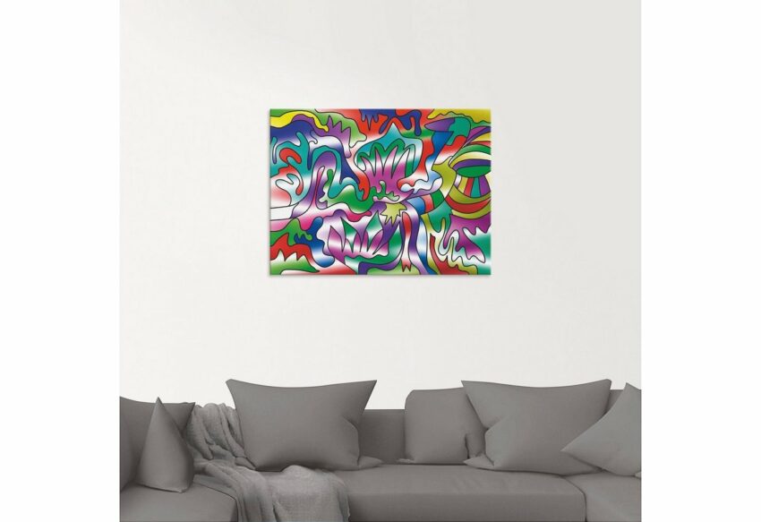 Artland Glasbild »Bunt Abstrakt II«, Muster (1 Stück)-Bilder-Ideen für dein Zuhause von Home Trends