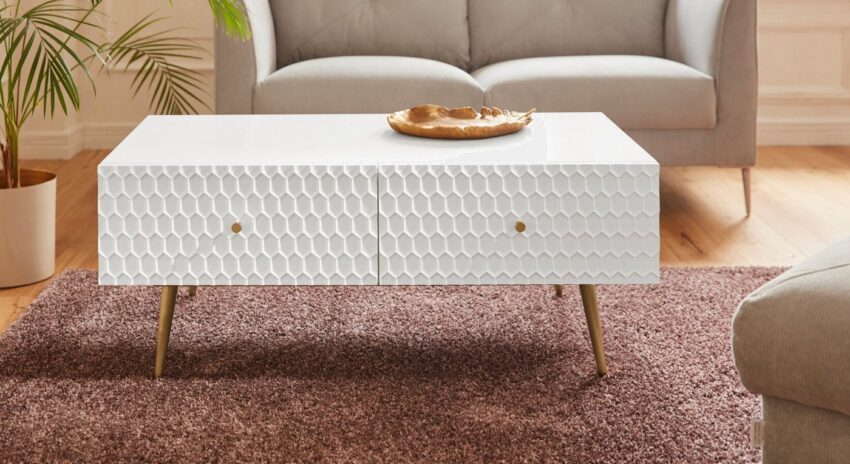 Guido Maria Kretschmer Home&Living Couchtisch »Easily«, Modernes Design, 2 Schubladen-Tische-Ideen für dein Zuhause von Home Trends