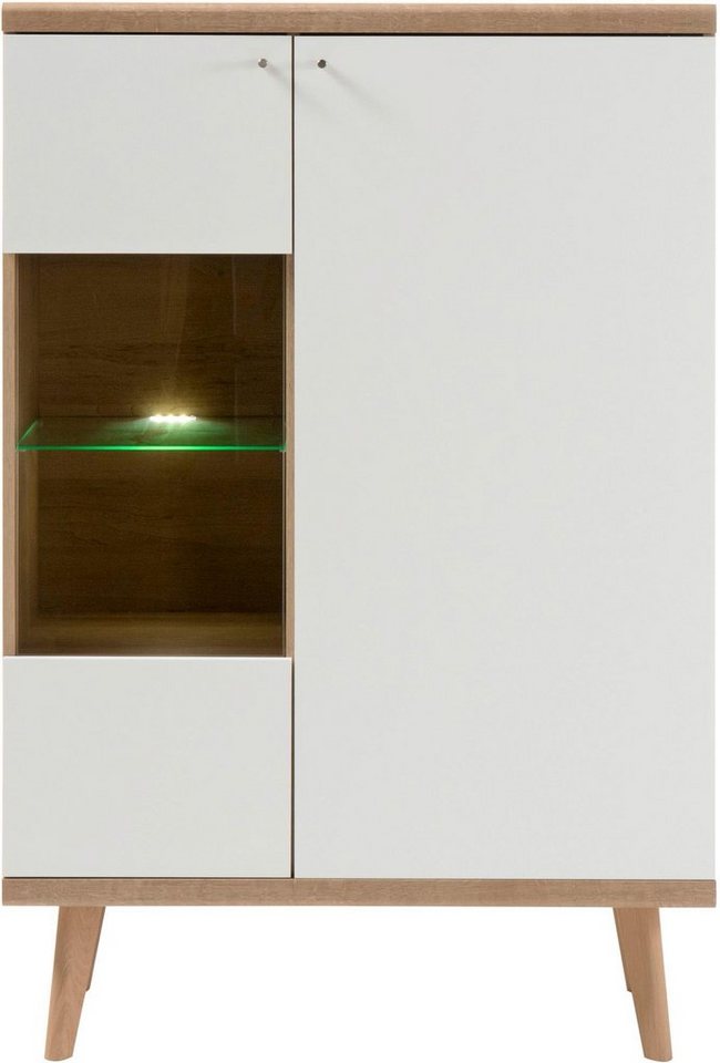 andas Vitrine »Merle« im skandinavischen Design, Höhe 134 cm-Schränke-Ideen für dein Zuhause von Home Trends