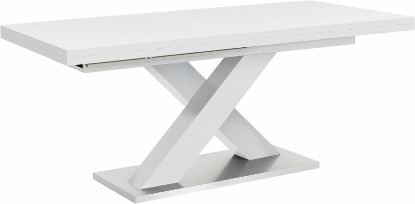 Mäusbacher Esstisch »Komfort C«, mit X-Gestell in weiß und mit Auszugsfunktion, Breite 180-280 cm-Tische-Ideen für dein Zuhause von Home Trends