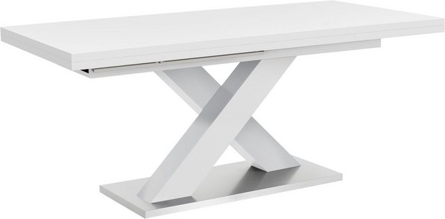 Mäusbacher Esstisch »Komfort C«, mit X-Gestell in weiß und mit Auszugsfunktion, Breite 180-280 cm-Tische-Inspirationen