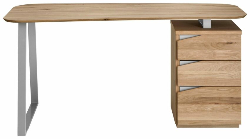 Schreibtisch »Erik«, Breite 150 cm, teilmassiv-Tische-Ideen für dein Zuhause von Home Trends