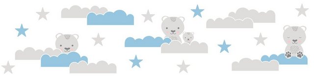 A.S. Création Bordüre »Dreamy Bears«, glatt, für Baby- und Kinderzimmer, selbstklebend, PVC-frei-Bordüren-Inspirationen