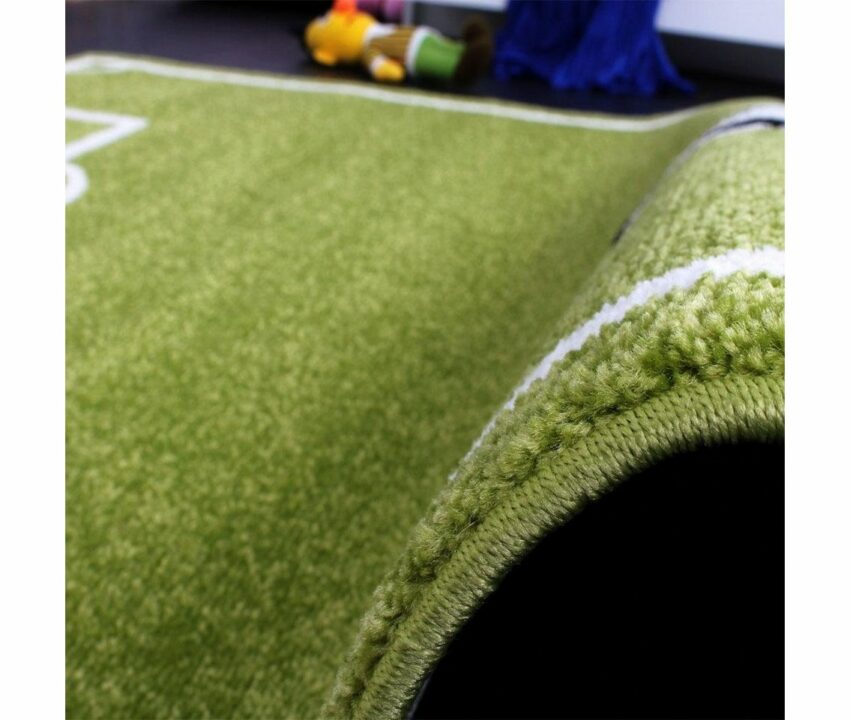 Kinderteppich »ECE Fussball 953«, Paco Home, rechteckig, Höhe 14 mm, Spiel-Teppich, Kurzflor, Motiv Fußballfeld, Kinderzimmer-Teppiche-Ideen für dein Zuhause von Home Trends