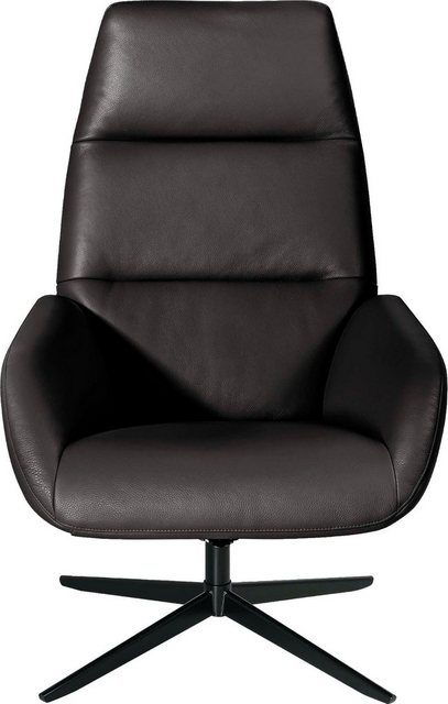 KEBE Relaxsessel »Ergo«, mit schwarz lackiertem Drehfuß Bossa in Leder oder Struktur fein-Sessel-Inspirationen