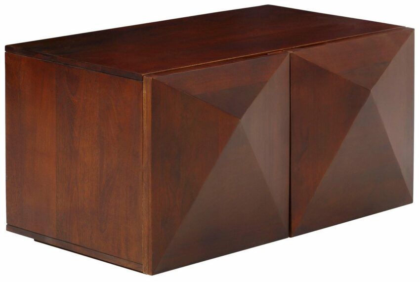 Home affaire Couchtisch »Diamond«, aus massivem Mangoholz mit 3D-Optik auf den Außenseiten, Breite 90 cm-Tische-Ideen für dein Zuhause von Home Trends