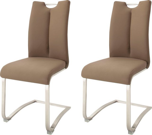 MCA furniture Freischwinger »Artos« (Set, 2 Stück), Stuhl mit Echtlederbezug, bis 140 Kg belastbar-Stühle-Inspirationen