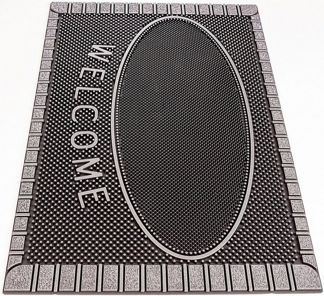 Fußmatte »SC Clean Welcome«, CarFashion, rechteckig, Höhe 8 mm, Schmutzfangmatte, mit Spruch, In- und Outdoor geeignet-Fußmatten-Inspirationen