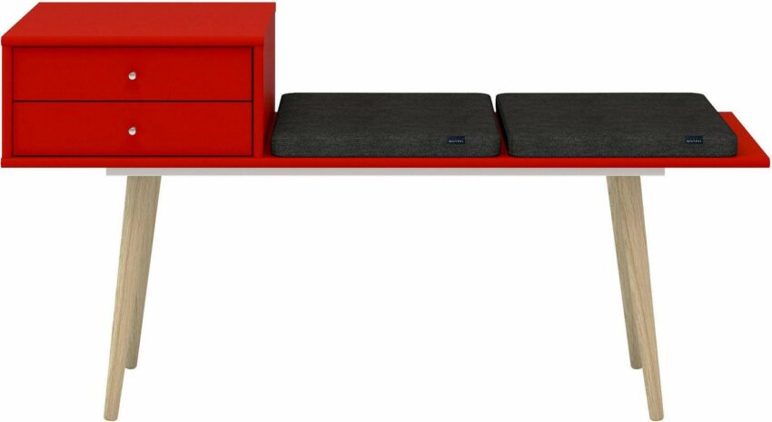 Hammel Furniture Sitzbank »Mistral«, mit zwei Schubladen und zwei Sitzkissen, Holzbeine in Eiche, Breite: 133 cm, Dänische Handwerkskunst-Sitzbänke-Ideen für dein Zuhause von Home Trends