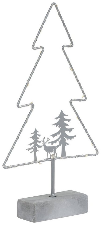 my home LED Baum »Timon«, Weihnachtsbaum, Gestell mit 15 warmen LED's, Höhe ca. 39,5 cm, Batteriebetrieb-Dekoweihnachtsbäume-Ideen für dein Zuhause von Home Trends
