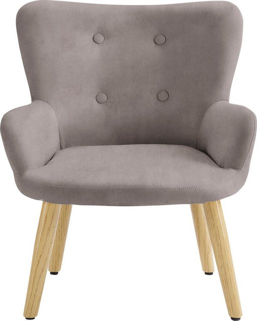 Lüttenhütt Sessel »Levent Mini« (1-St), mit Metallbeinen im Eichen-Look, in verschiedenen Bezugsqualitäten und Farbvarianten, Sitzhöhe 31 cm-Sessel-Inspirationen