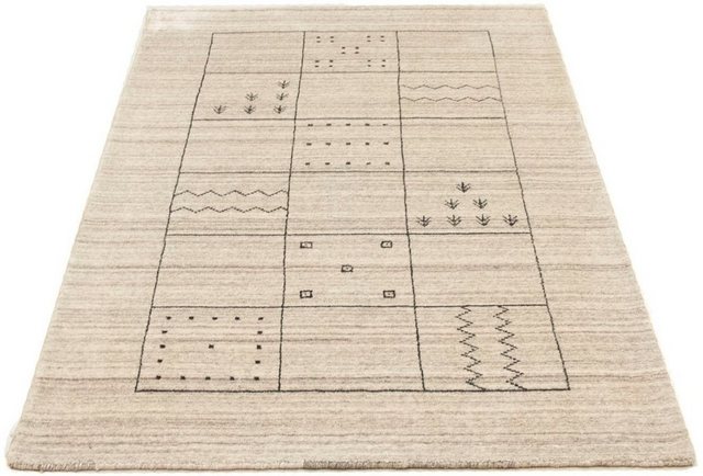 Wollteppich »Vintage Teppich handgeknüpft silber«, morgenland, rechteckig, Höhe 8 mm, Vintage Design-Teppiche-Inspirationen