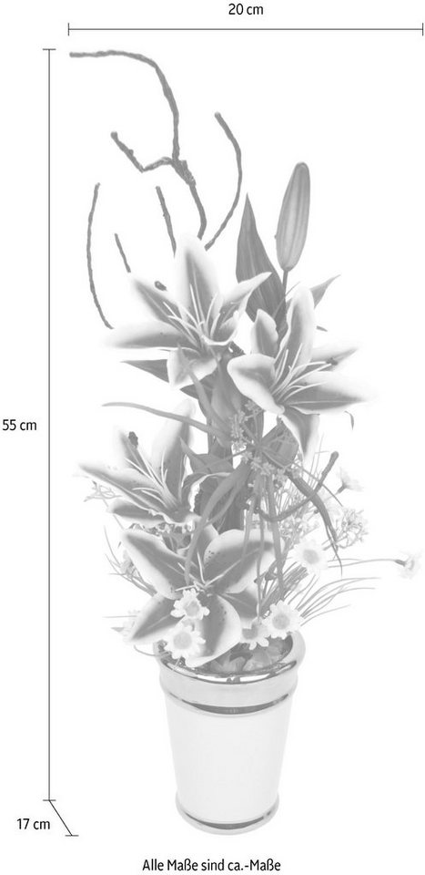 Kunstpflanze Lilien, I.GE.A., Höhe 55 cm-Kunstpflanzen-Ideen für dein Zuhause von Home Trends